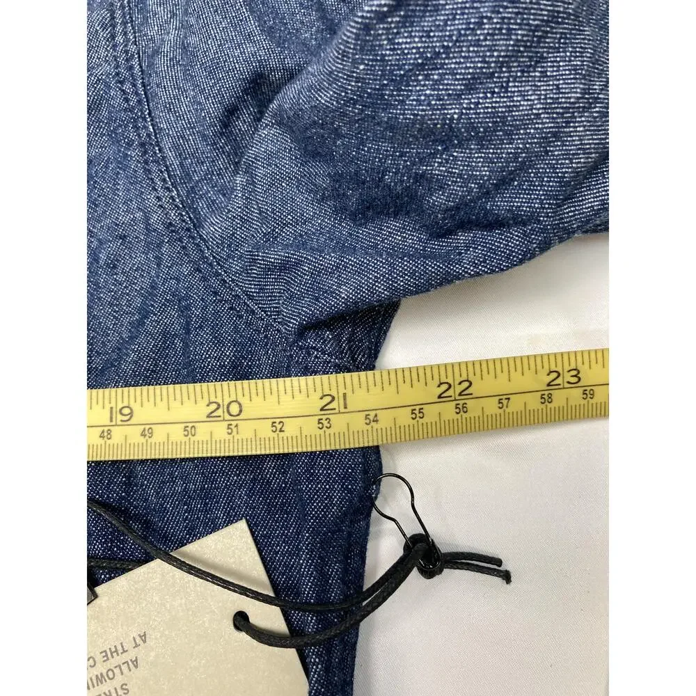 Kenneth Cole Slim-Fit Organic Stretch Denim Shirt‎ Sz M - Picture 13 of 14